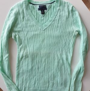 Tommy Hilfiger Pima Cotton Sweater Mint Green